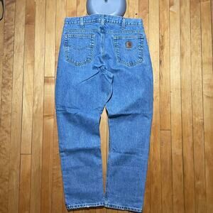 Carhartt Jeans Mens 34x30 Blue Denim Relaxed Traditional Fit